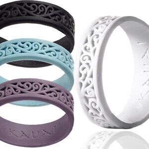 Silicone Rings for Women – Soft and Pretty. Comfortable, Breathable, Stackable R